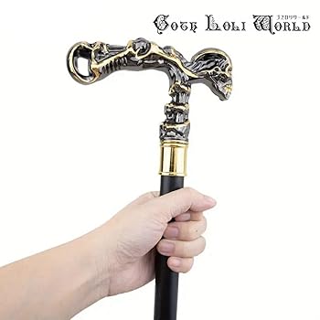 超希少◎Alexander McQUEEN スカルデザイン ステッキ 杖 金色 超希少◎Alexander McQUEEN スカルデザイン ステッキ 杖 金色